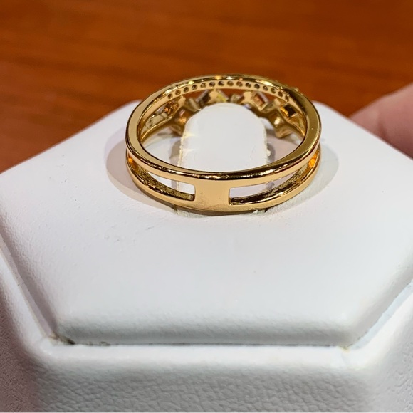 18k yellow gold-plated over base metal size 7 - Picture 9 of 9